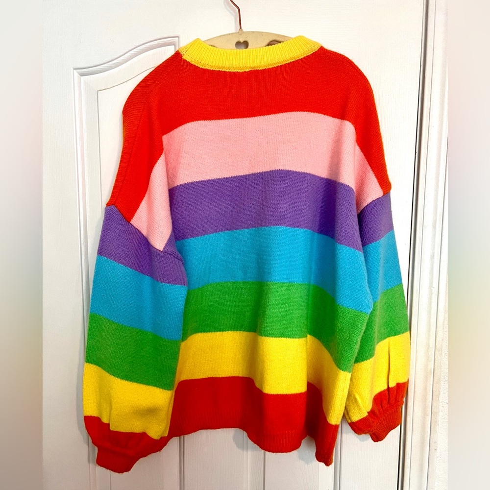 ADORA Colorful Striped Women's Sweater M/L